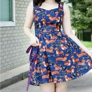 Retrolicious RARE Dachshund Dress